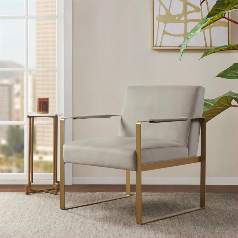 Fauteuil d'appoint, Polyester beige