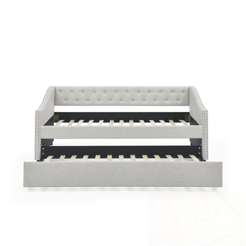 Lit de jour simple avec lit gigogne simple