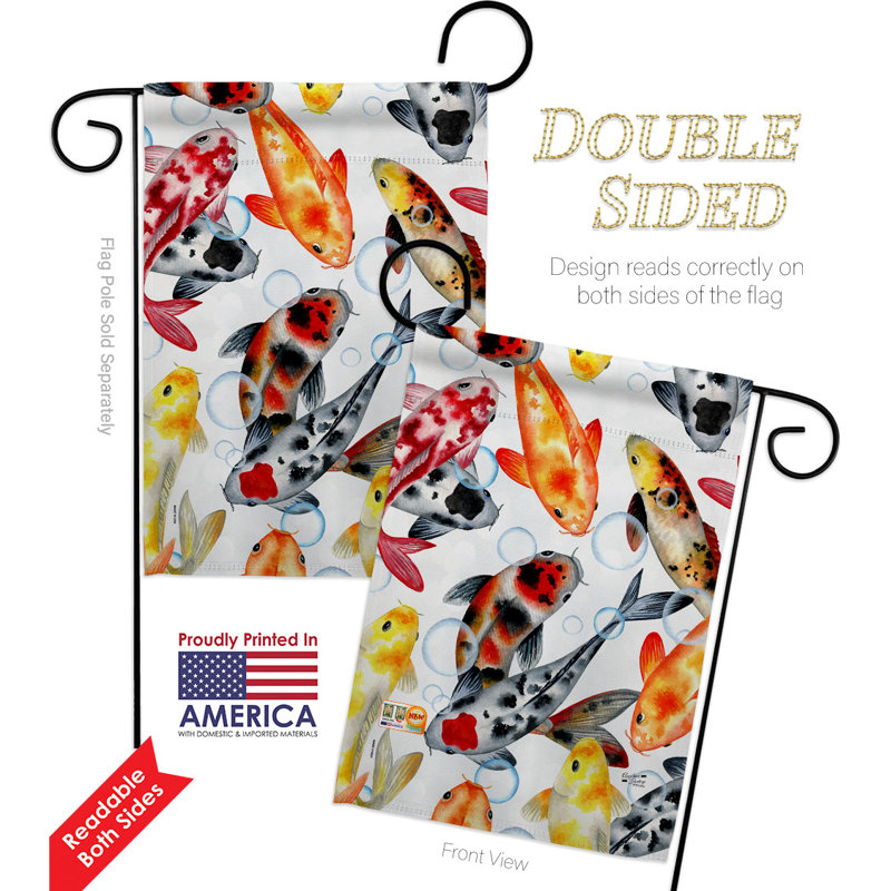 Drapeau de jardin en polyester 18,5 x 13 po Dagon