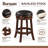 Westerberg Swivel Upholstered Counter Stool with Solid Wood Frame-146342818-171028182