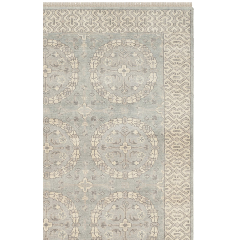 Tapis oriental en laine noué à la main Oushak, Rectangle 9 pi x 12 pi
