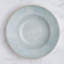 Assiette creuse ronde en porcelaine, turquoise, 10 po