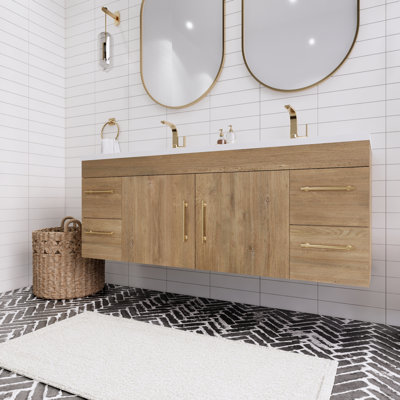 Ensemble de meuble-lavabo double 60 po Tenshi