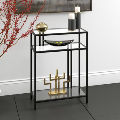 Adamsville 55.9cm Glass Top Console Table