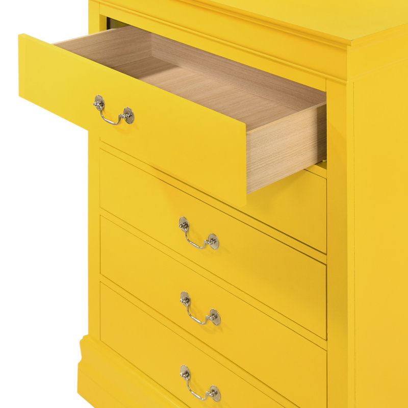 Commode de style traditionnel, Jaune