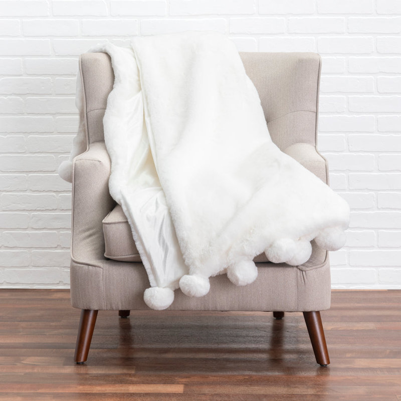 Jeté de lit en fausse fourrure Cloud9, Beige