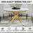 46.85" Round Dining Table, Modern Marble-Inspired Top with Metal Base-99841184-99841187