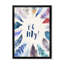 «Vibrant Blue Feathers Oh My», impression sur toile encadrée-59761755-59761758
