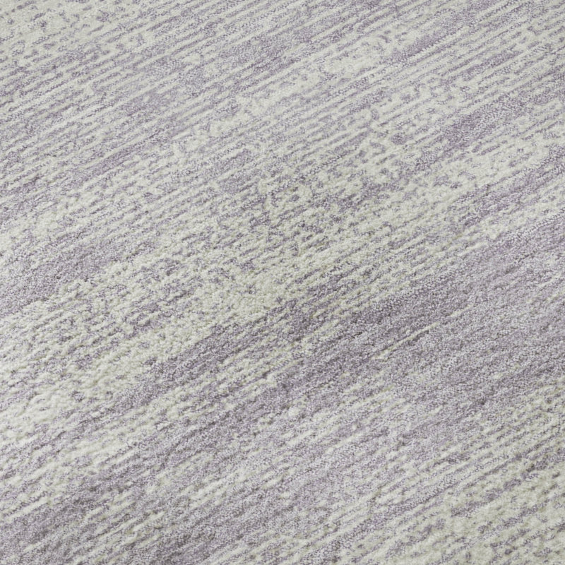 Tapis lavande Prisco lavable à la machine de qualité supérieure, Rectangle 2 pi 6 po x 3 pi 10 po