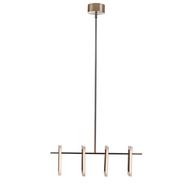 Jahmeer 4 - Light Kitchen Island Square / Rectangle LED Pendant