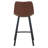 Latitude Run Modern Faux Leather Bar & Counter Stool – Armless PU Seat with Footrest, Iron Legs – Side Chair for Kitchen Island, Home Bar, Pub, Cafe, Dining Room-1033383109