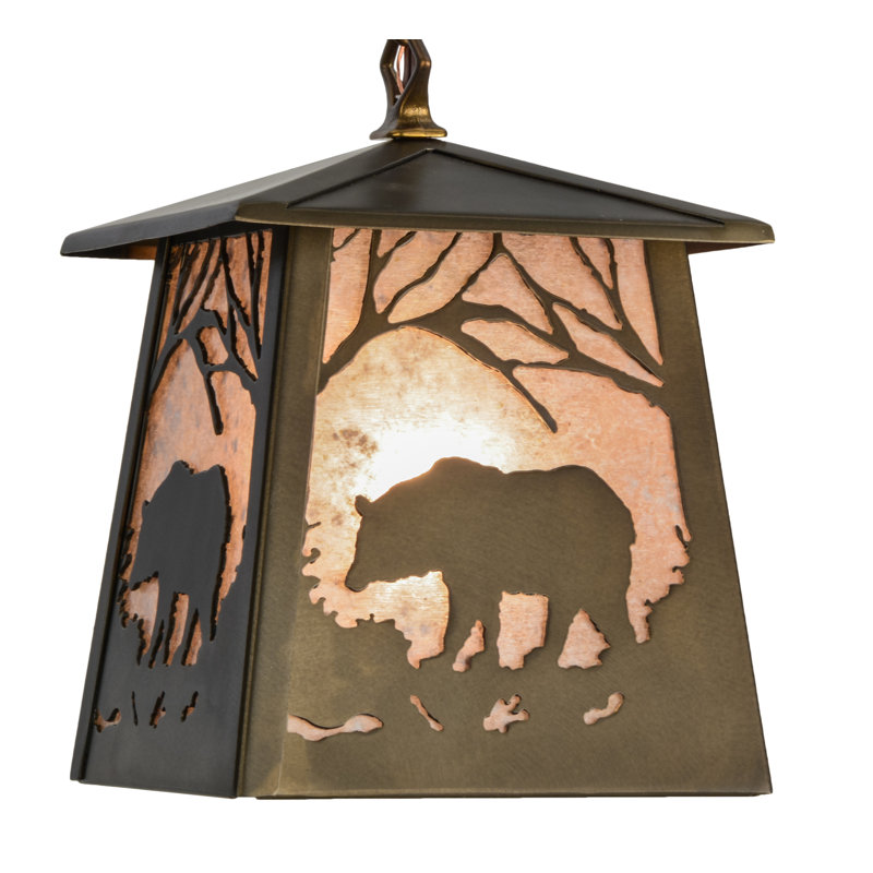 1 - Light Lantern Pendant, Antique Copper