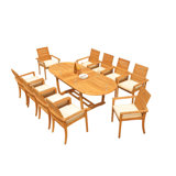 Algrave Outdoor 11 - Piece Teak Dining Set