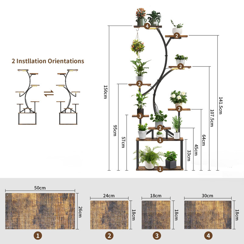 Plant Stand - Set of 11
