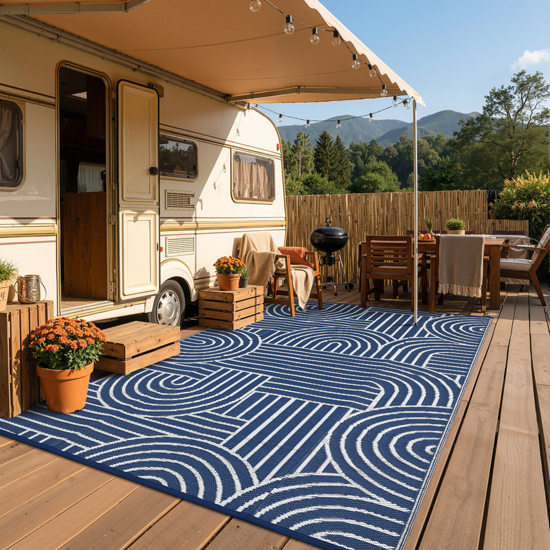 Area Rug, Blue, Rectangle 150 x 244 cm