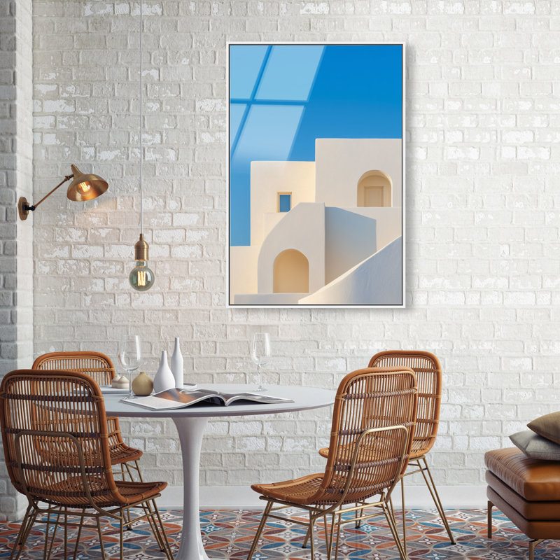 Island Minimalism Print by Oliver Gal, 37"H x 25"W, White Floater Frame