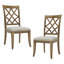 Ensemble de 2 chaises de salle à manger rembourrées à cadre en bois-403593196