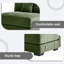 Chaise rembourrée de 34 po de hauteur avec dossier rembourré et module sans accoudoir pour canapé modulaire-449026927