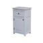 Dorset 17"W 29"H Traditional Style Floor Bath Storage Cabinet with 1 Drawer and 1 Door