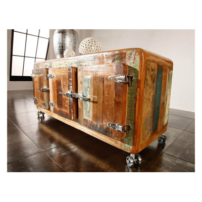 Freezy 126cm Solid Wood Sideboard