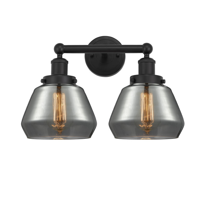Rivka 2 - Light Dimmable Vanity Light, Matte Black, Plated Smoke