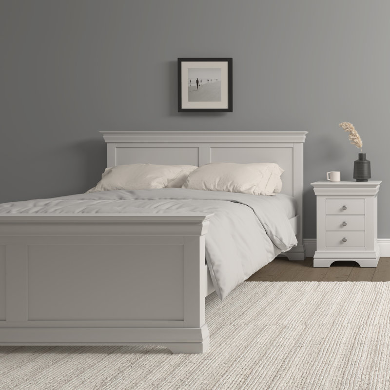 Adaleya Bedframe, Ivory, Double (4'6)