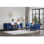 Canapé Chesterfield 3 places capitonné avec coussins cylindriques