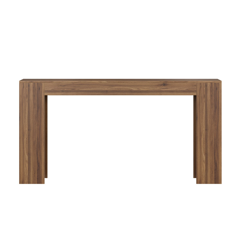 62.99-inch extra-long entryway table, Walnut
