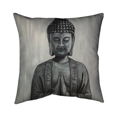 Buddha Ethnic Outdoor Throw Pillow for Stylish – Outdoor Throw Pillow with Insert, Weather-Resistant