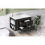 Meuble-lavabo mural de 30 po avec meuble-lavabo flottant avec 2 tiroirs, lavabo simple en céramique à 3 trous et meuble-lavabo moderne noir-1784798904