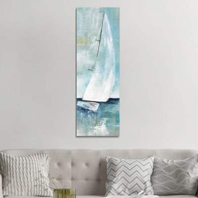 Simply Sailing I by Nan - Panoramic Painting on Canvas