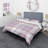 Pink Checked Tartan - Abstract Duvet Cover Set - Microfiber Polyester-1541581032