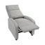 Fauteuil inclinable moderne à dossier poussoir gris clair en velours côtelé moelleux et confortable pour salon en bois massif 1pc-1900539988
