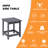 Denarrius Square Outdoor Side Table-1978008802