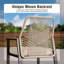 Tabouret de bar de patio avec coussin