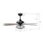 Ventilateur de plafond Karson avec télécommande, ensemble d'éclairage inclus-1328343749