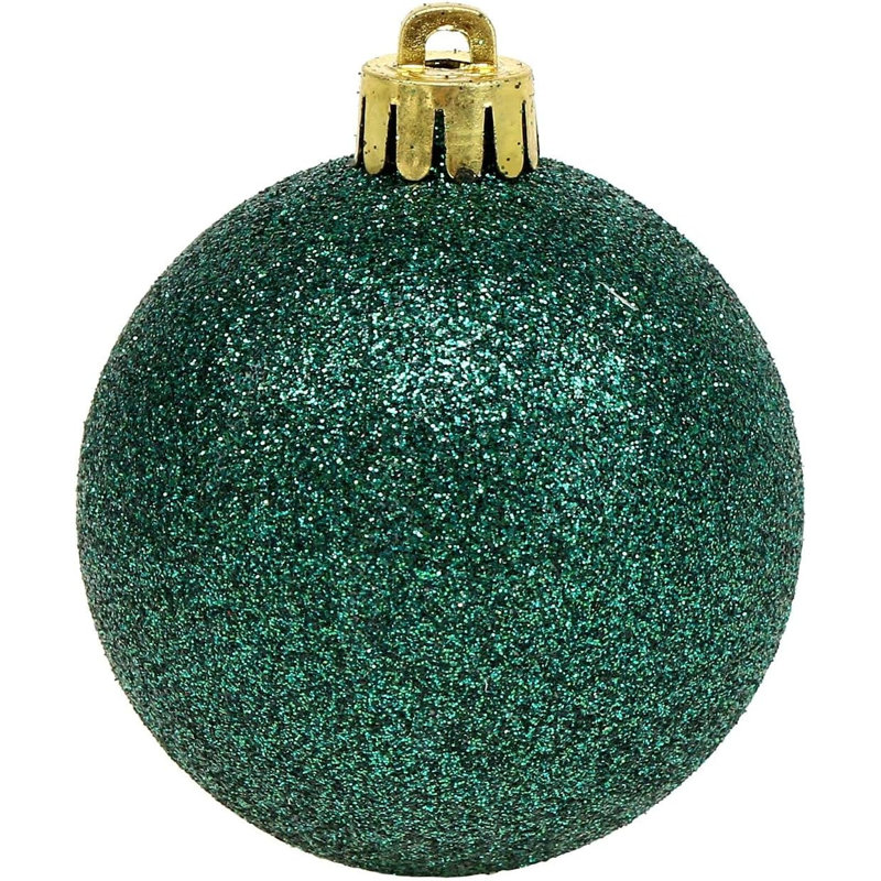 Polyvinyl Chloride (PVC) Ball Ornament, 5cm H x 5cm W x 5cm D, Green