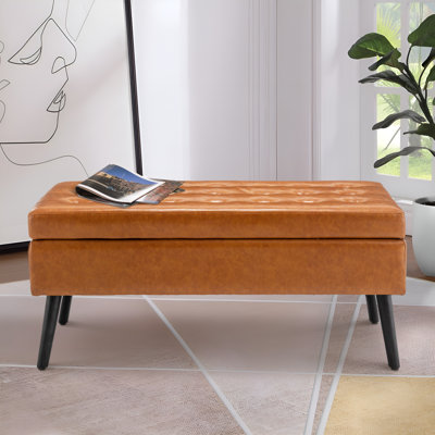 Higinia Upholstered Storage Bench