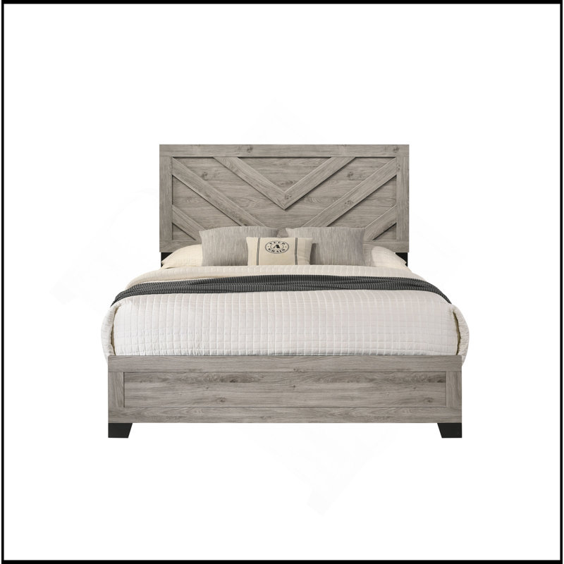 Grand lit confortable et élégant au design polyvalent pour un sommeil relaxant