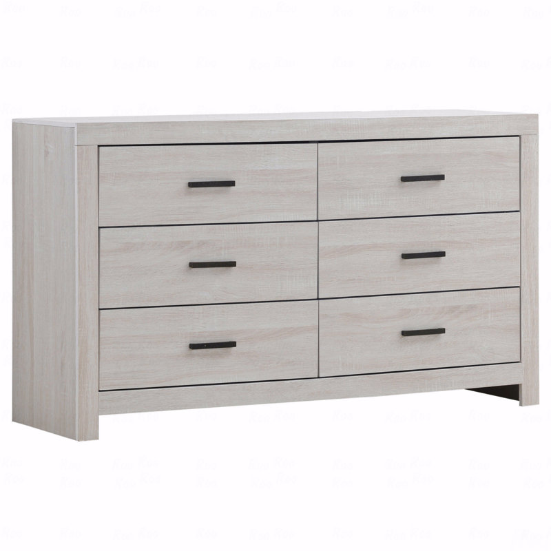 Commode 6 tiroirs, Blanc
