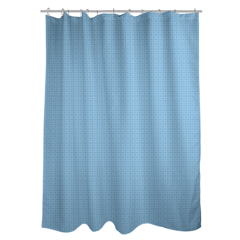 Rideau de douche simple Katelyn Elizabeth, Bleu pâle