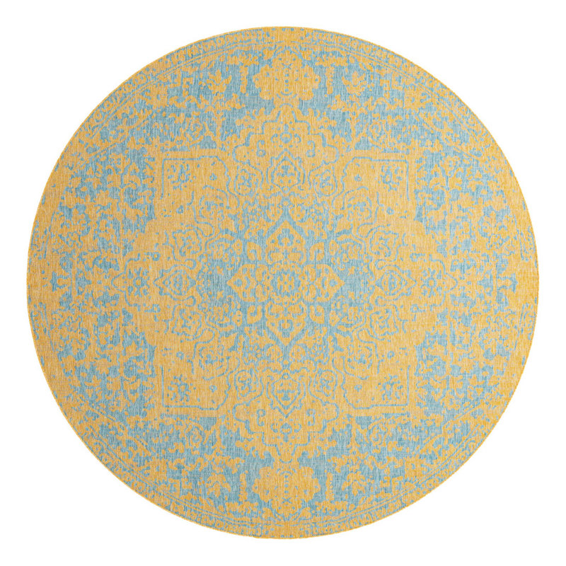 Jill Zarin Dubai Indoor/Outdoor Rug, Round 10'8"
