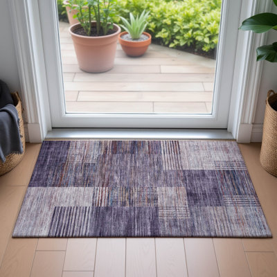 Machine Washable Indoor/Outdoor Jacinto ACN2149 Geometric Rug