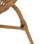 2 chaises d'appoint de patio brun - siège courbé, H 29,87 po x l 24,48 po et fer, aspect moderne, H 33,72 po