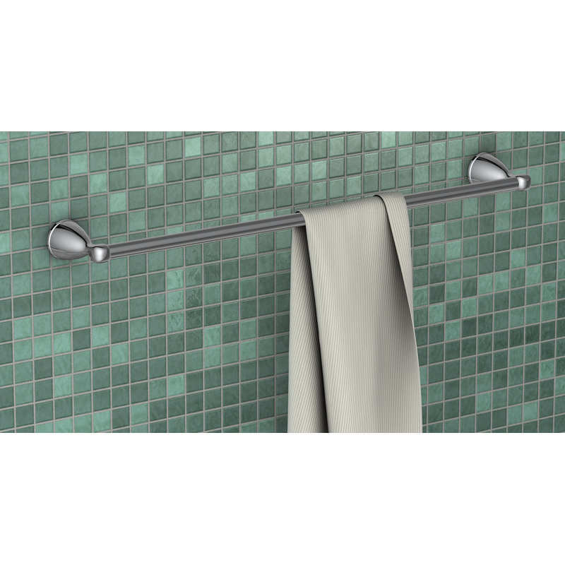 Porte-serviettes mural traditionnel 24 po, Chrome