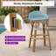 Tabouret de bar et tabouret de bar surdimensionné à dossier bas en rotin pourpre PURPLE LEAF-1760708132-1760708133