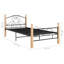 Rosalind Wheeler Bed Frame Black Metal-1334320954-1334320956