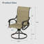 Ensemble de 2 chaises de patio pivotantes et pivotantes toutes saisons-939052605