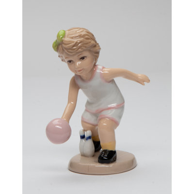 Bowling Girl Figurine-4 1/2"H