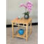 Zen End Table with Bottom Shelf